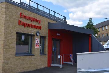 Kingston A&E entrance