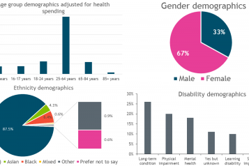 Graphs of demographic analysis